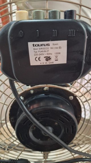 Ventilador Taurus Sirocco 18C