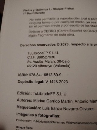 Libros física y química primero bachillerato