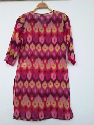 Vestido playero estampado multicolor