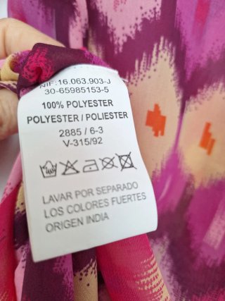 Vestido playero estampado multicolor
