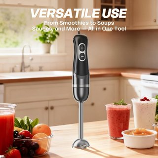 Frullatore Immersione 1100W Acciaio Inox 2Velocità