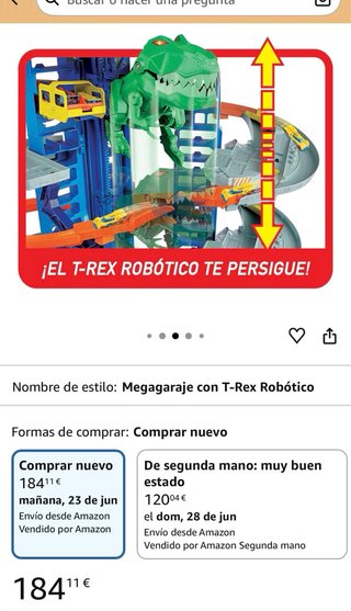Hot Wheels Ultimate Garage Pista Dinosaurio