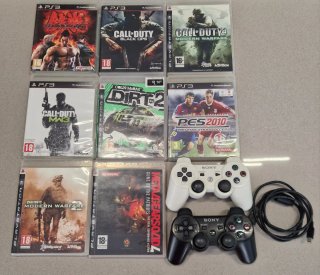 Pacchetto PS3 Slim con giochi e controller