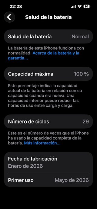iPhone 16e 128GB Negro con Factura y Garantía...