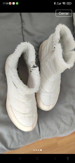 Botas para nieve blancas talla 38