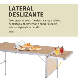 Mesa Camping Plegable Ala Abatible