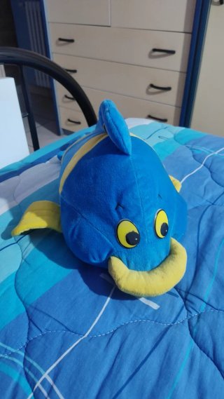 Peluche Pesce Blu e Giallo