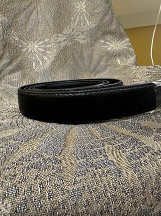 Cinturone in Pelle Naturale Nero da Uomo 115cm