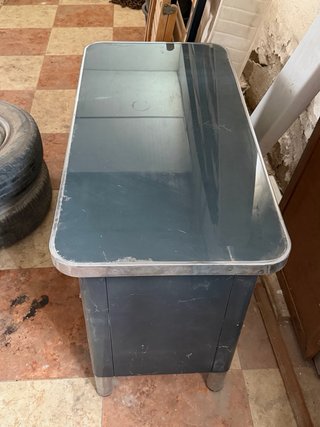 Escritorio Metálico Vintage con Cajones