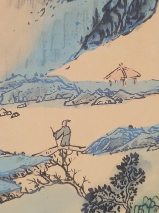 Pintura china antigua paisaje