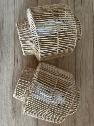 Lámparas de pared ratán (2 unidades)