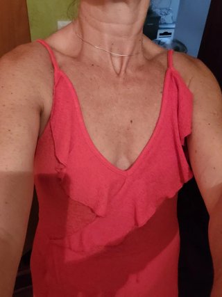 Vestido Zara Rojo Volantes