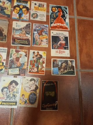 Lote Programas de mano cine antiguo (deteriorados)