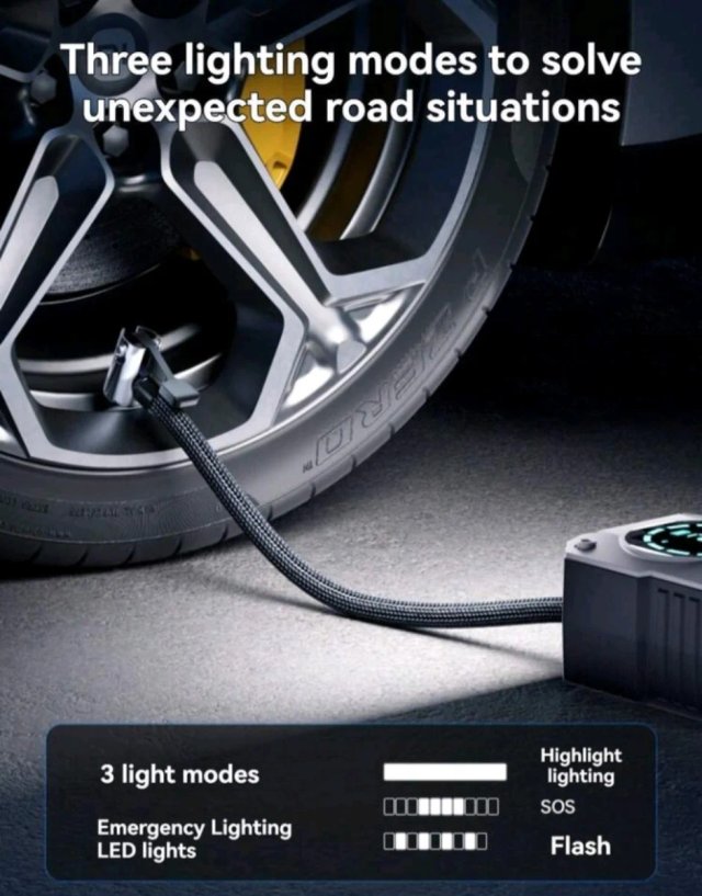 Arrancador Coche 1500mAh y Compresor Aire
