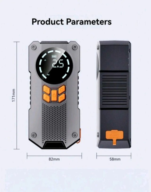 Arrancador Coche 1500mAh y Compresor Aire
