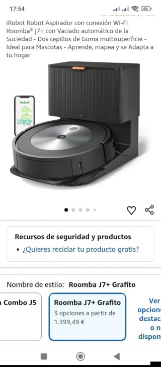 Roomba j7+ Robot Aspirador