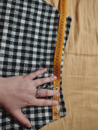 Gonna pantaloncino Bershka quadri bianco nero