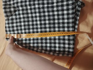 Gonna pantaloncino Bershka quadri bianco nero