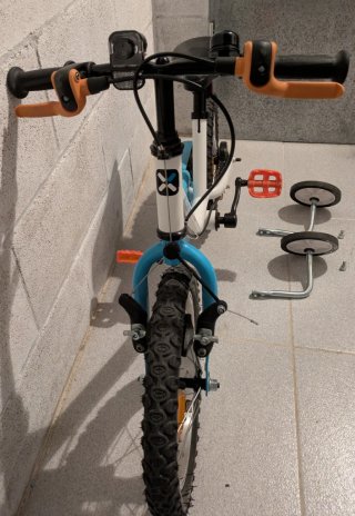 Bicicleta Infantil B'Twin Arctic 14 + Ruedines