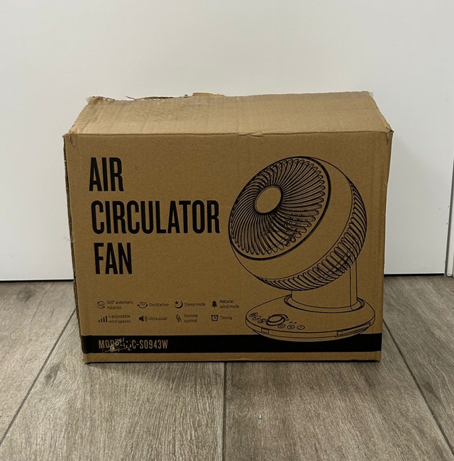 Ventilador blanco con rotación - miniatura 2