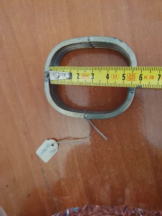 antigua pulsera  de metal plateado