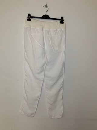 Pantaloni in lino bianchi