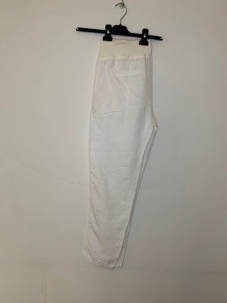Pantaloni in lino bianchi