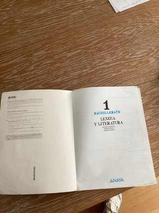 Lengua y Literatura, 1 Bachillerato