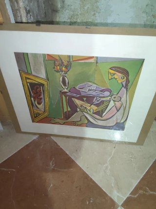 Cuadro antiguo litografía picasso