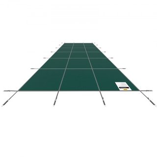 Cubierta de Seguridad para Piscina que se Ajusta a Piscinas Rectangulares Inground de 6.09 x 12.19 m, Cubierta de Seguridad para Piscina con Agujeros de Drenaje, Cubierta de Malla Sólida para Pisc...