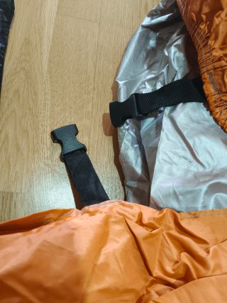 Funda Moto Impermeable Negro y Naranja XXL