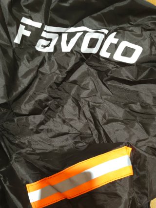Funda Moto Impermeable Negro y Naranja XXL