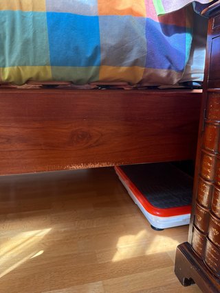 Cama Balinesa Madera y Tela