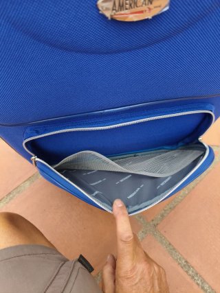 Maleta grande American azul