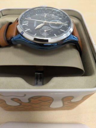 Reloj Fossil Analógico Esfera Azul.