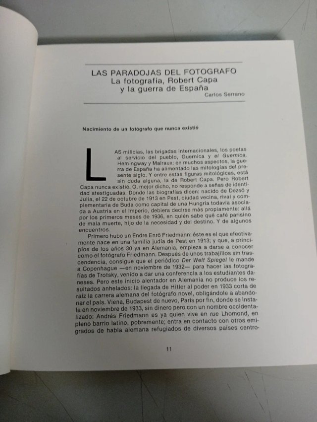 Robert Capa Cuadernos de guerra en España