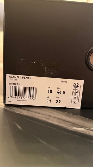 Zapatillas Puma Fenty Rojo Dorado