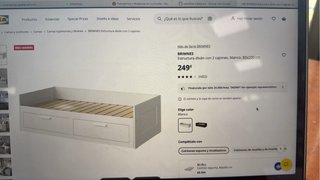 Estructura cama nido Brimnes 2 cajones