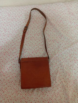 Bolso bandolera de cuero auténtico