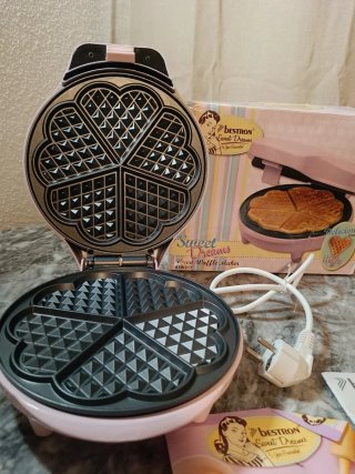 Gofrera Corazón Rosa