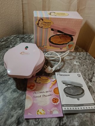 Gofrera Corazón Rosa