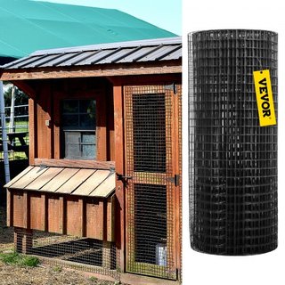 Malla de Hardware, 24" x50' y Tamaño de Malla de 1"x1", Alambre Soldado de Acero Galvanizado Recubierto de Vinilo de 16 Gauge con Un Cortador y Un Par de Guantes de Tela, para Cercas de Jardín y R...