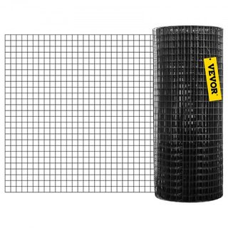 Malla de Hardware, 24" x50' y Tamaño de Malla de 1"x1", Alambre Soldado de Acero Galvanizado Recubierto de Vinilo de 16 Gauge con Un Cortador y Un Par de Guantes de Tela, para Cercas de Jardín y R...