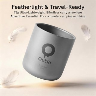OutIn Tazza titanio 220ml doppia parete