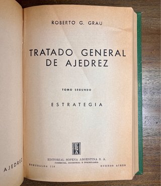 Tratado general de ajedrez Grau 4 tomos años 50-60