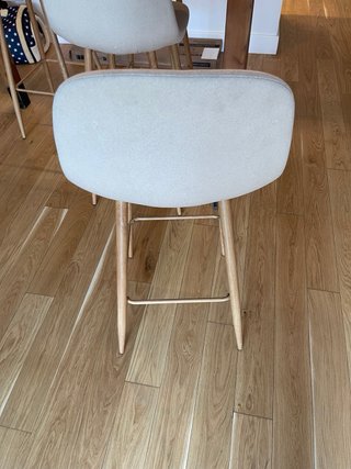 Mesa madera olivo y 4 sillas