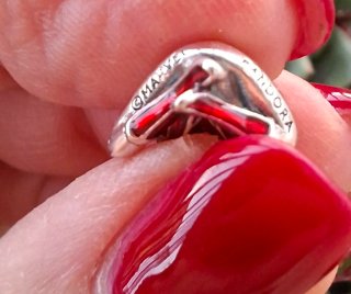 Charm Spiderman Pandora Rosso Argento