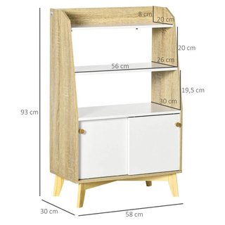 Estantería Infantil con 2 Puertas y 3 EstantesTARA