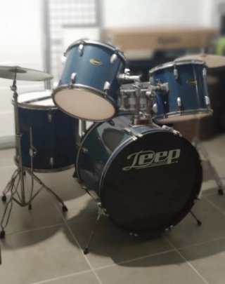 Batería Acústica Deep Percussion Azul