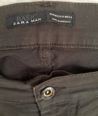 Pantalón slim fit Zara verde oliva Talla M